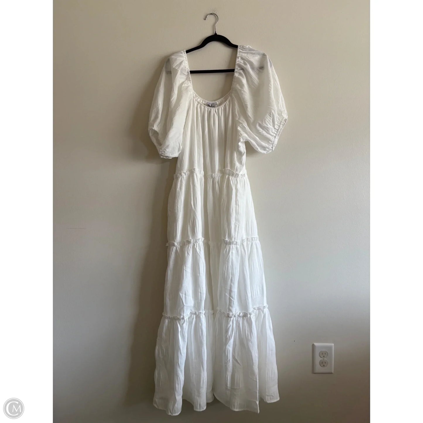 Dress Casual Maxi By Cmc In White, Size: 2x