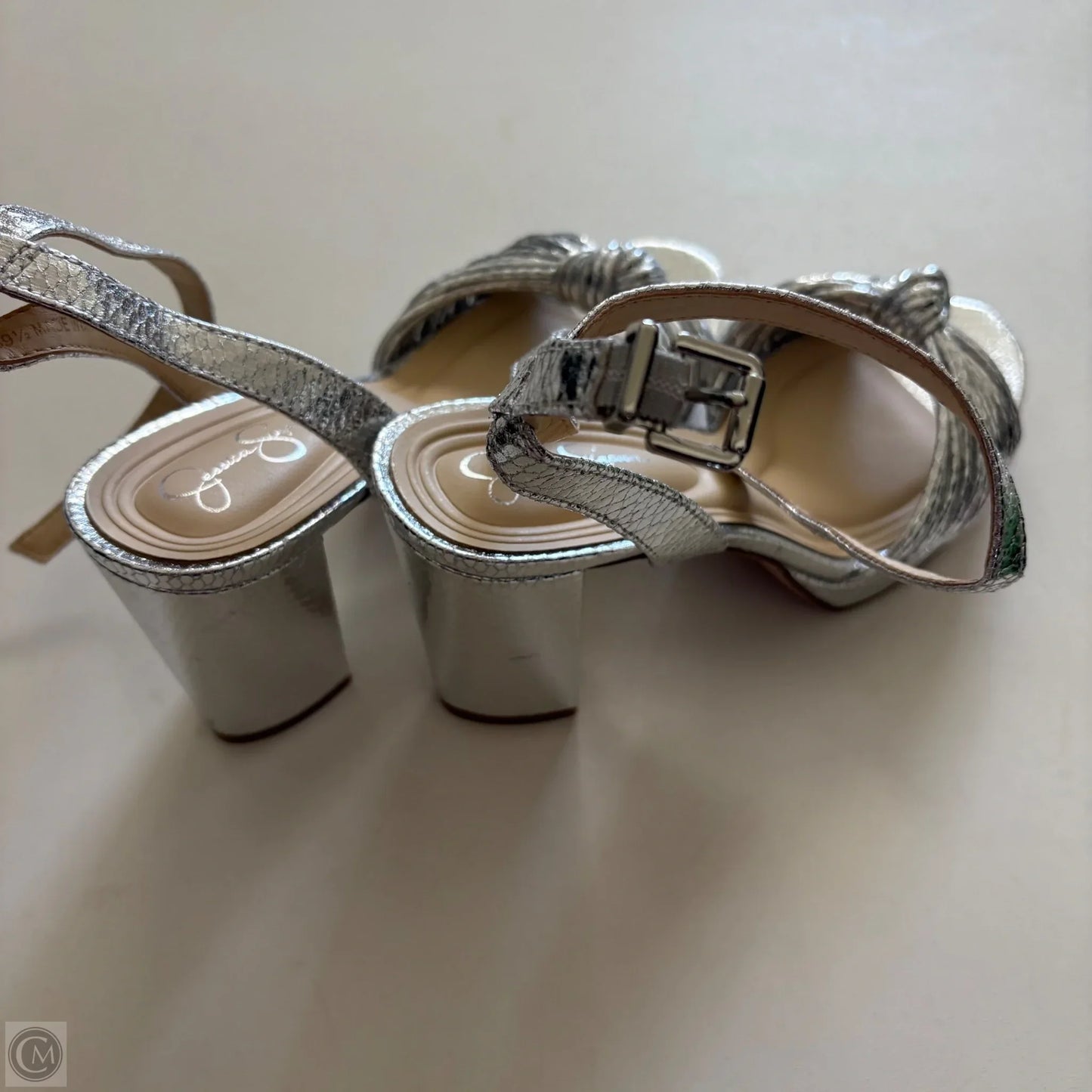 Shoes Heels Block By Jessica Simpson In Silver, Size: 8.5