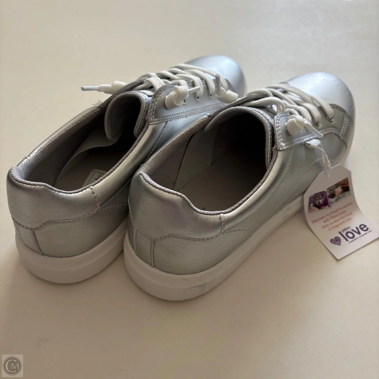 Shoes Athletic By Bobs In Silver, Size: 9