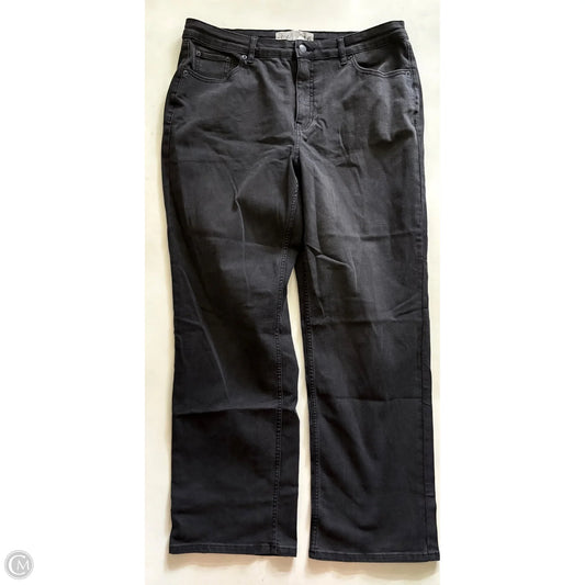 Jeans Straight By Clothes Mentor In Black, Size: 16