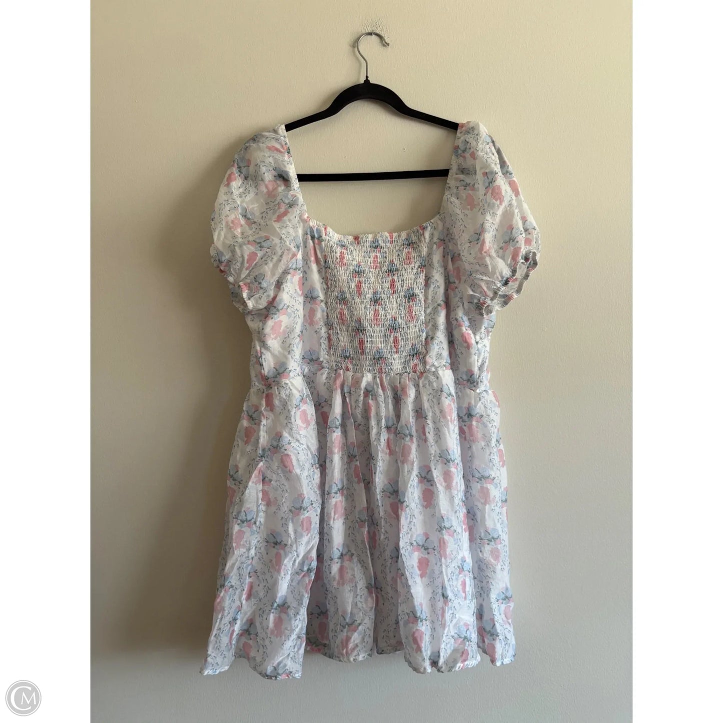 Top Short Sleeve By Celebrity Pink In Floral Print, Size: 3x