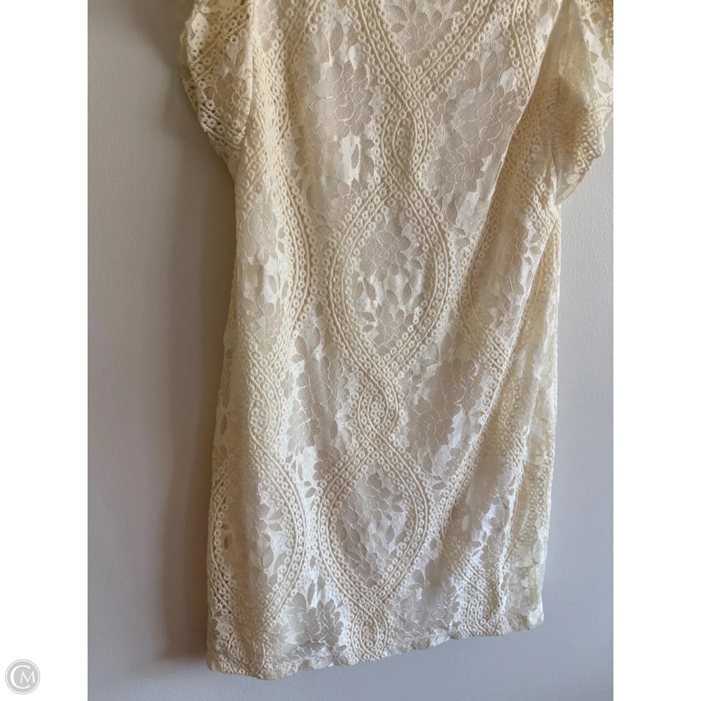 Dress Casual Midi By Cato In Cream, Size: 16