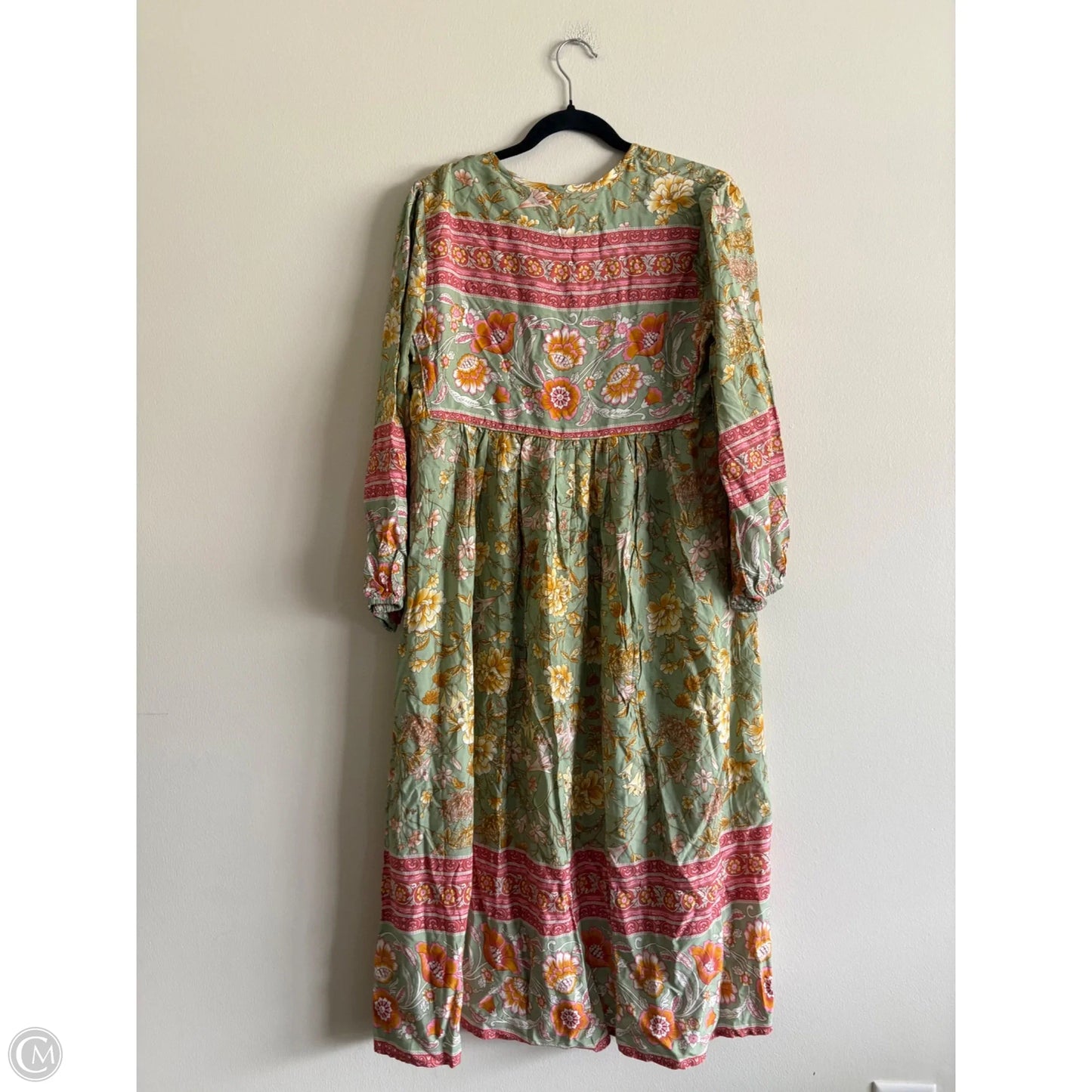Dress Casual Maxi By r vioimos In Green, Size: S