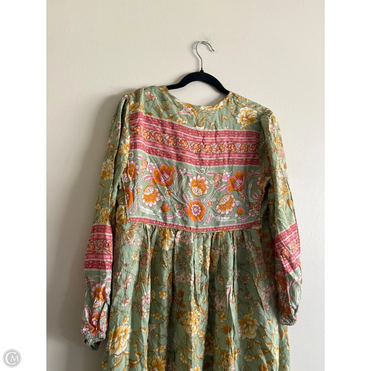 Dress Casual Maxi By r vioimos In Green, Size: S
