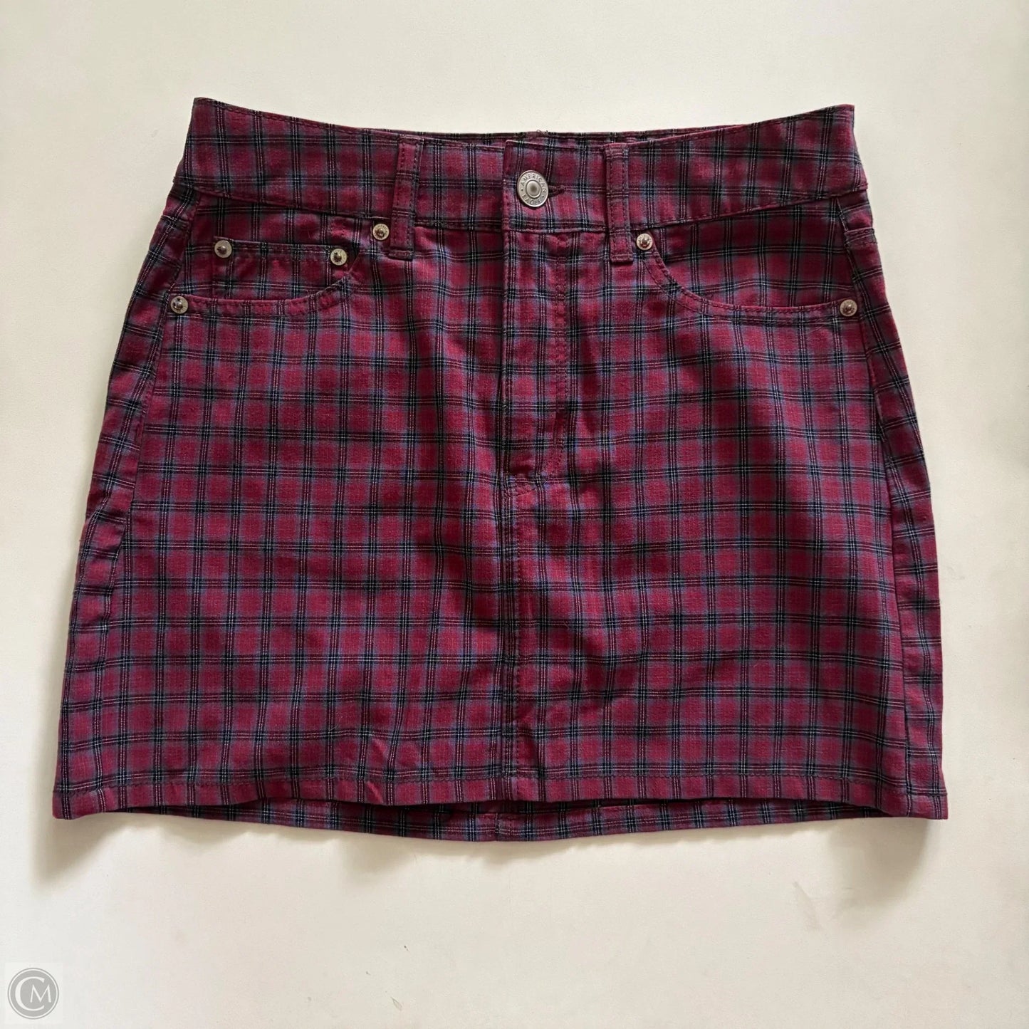 Skirt Mini & Short By American Eagle In Plaid Pattern, Size: 4