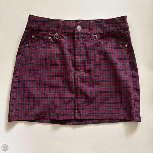 Skirt Mini & Short By American Eagle In Plaid Pattern, Size: 4