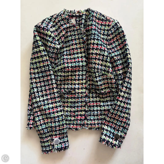 Blazer Designer By Kate Spade In Plaid Pattern, Size: 0