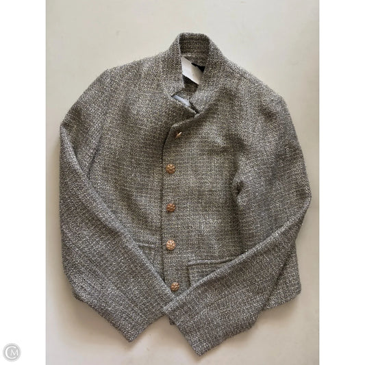 Blazer Designer By Abbey Glass In Silver, Size: S