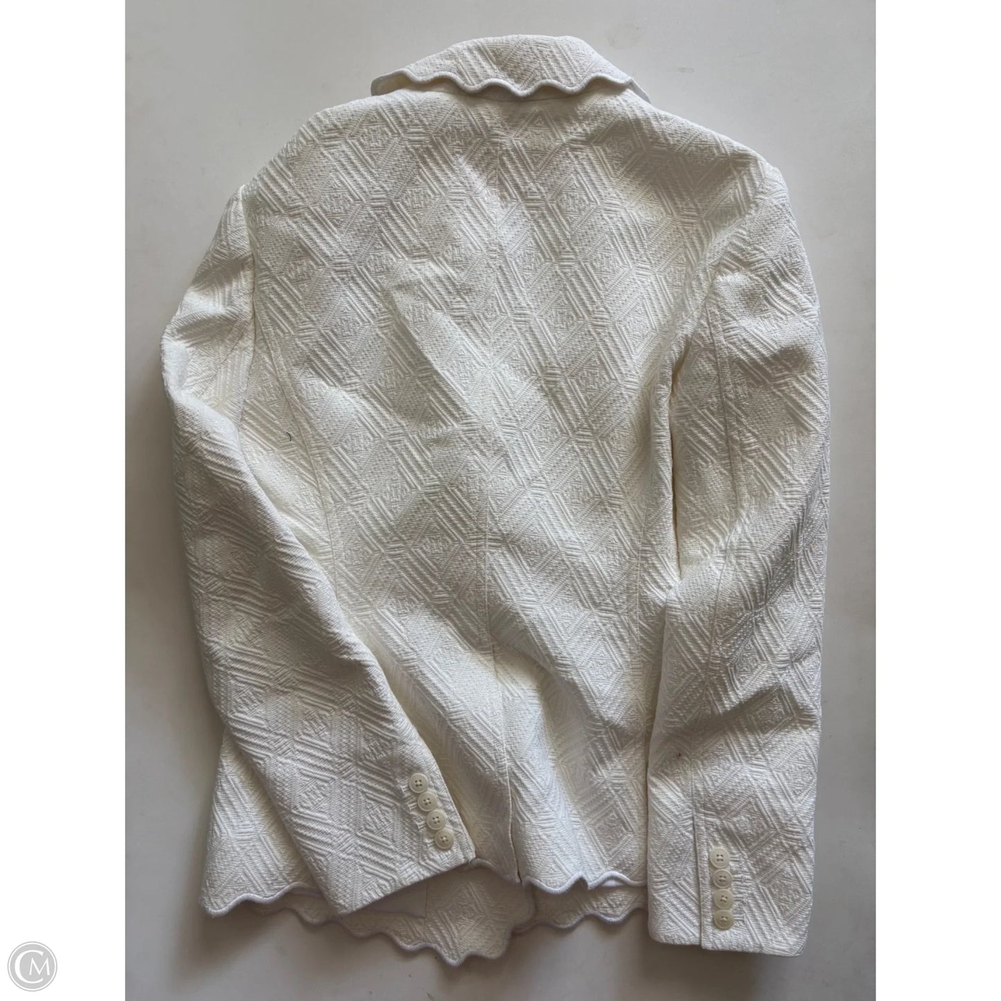 Blazer Designer By Tory Burch In White, Size: 4