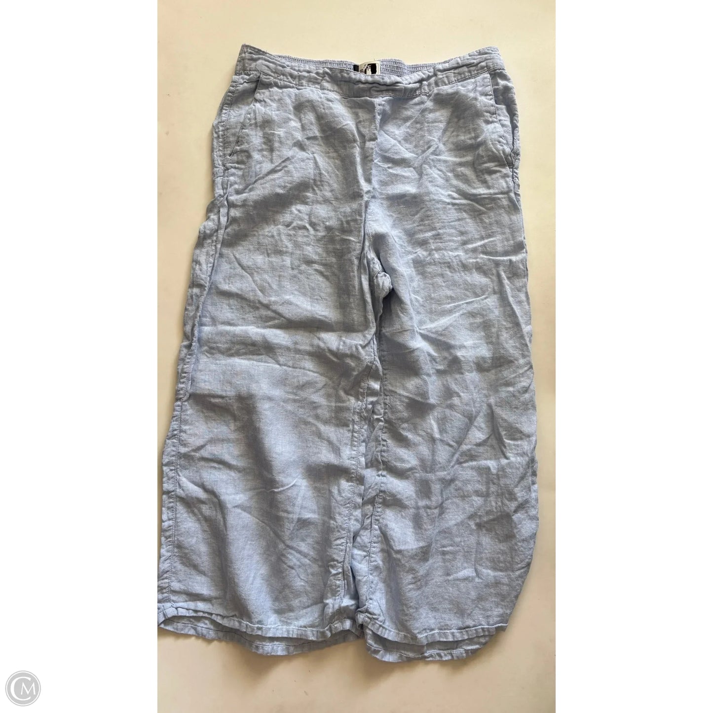 Pants Linen By Tahari In Blue, Size: Xl