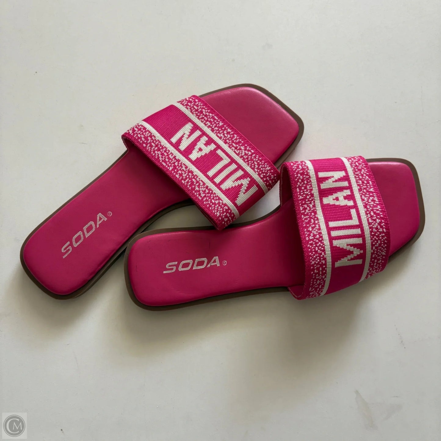 Sandals Flip Flops By Soda In Pink, Size: 6.5