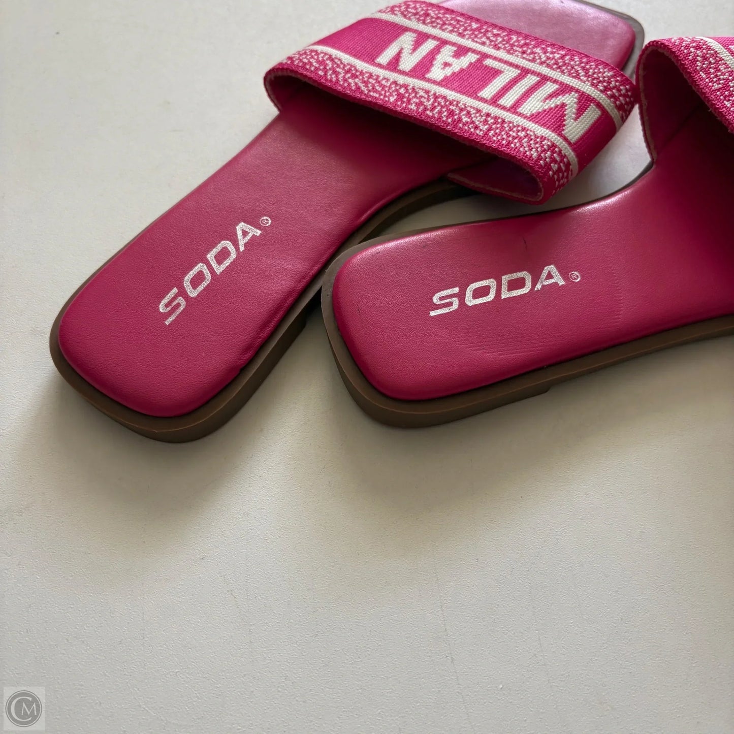 Sandals Flip Flops By Soda In Pink, Size: 6.5