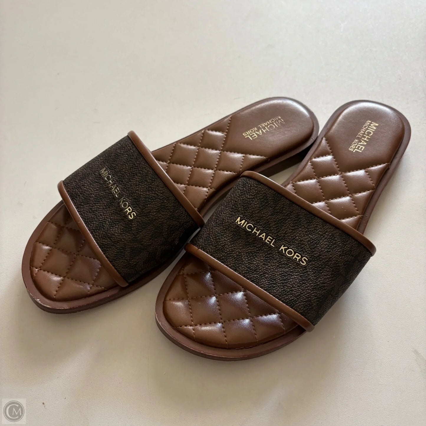 Sandals Designer By Michael Kors In Brown, Size: 6