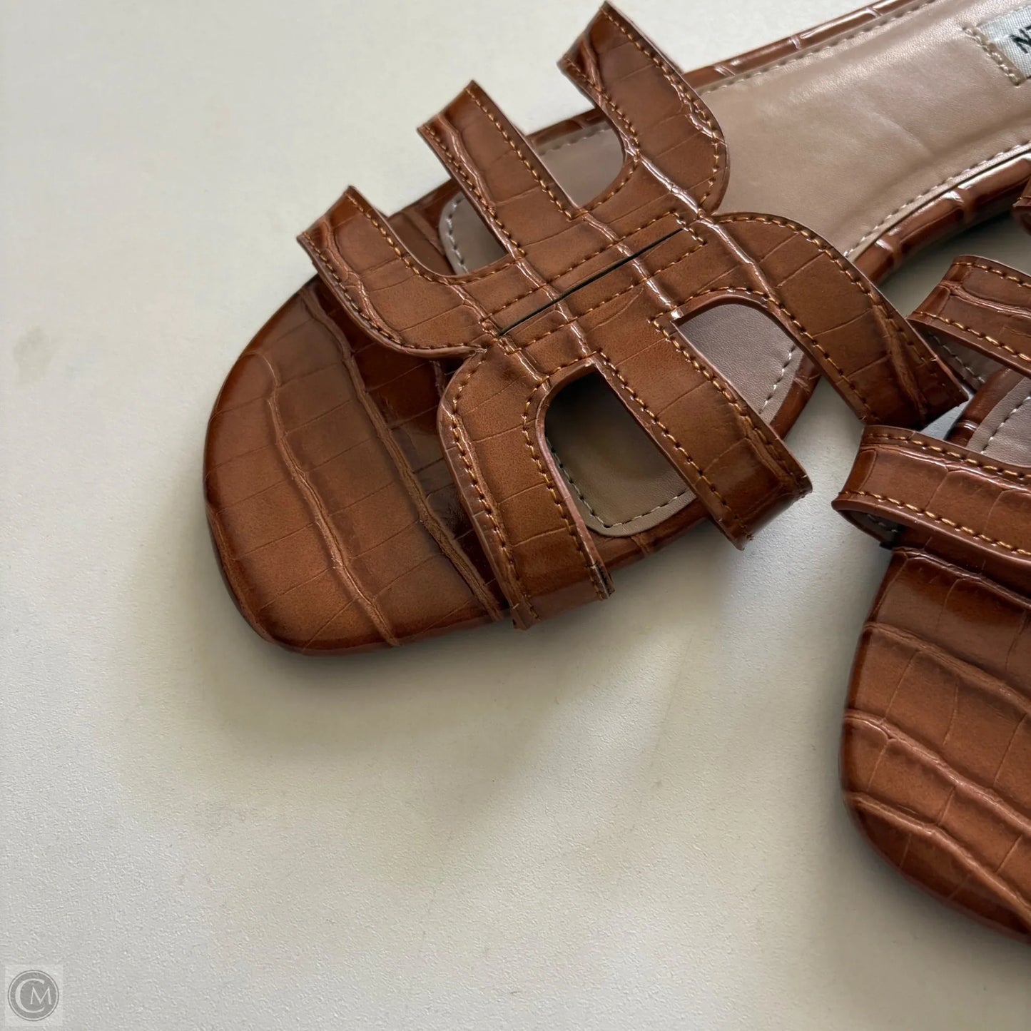 Sandals Flip Flops By Steve Madden In Brown, Size: 8