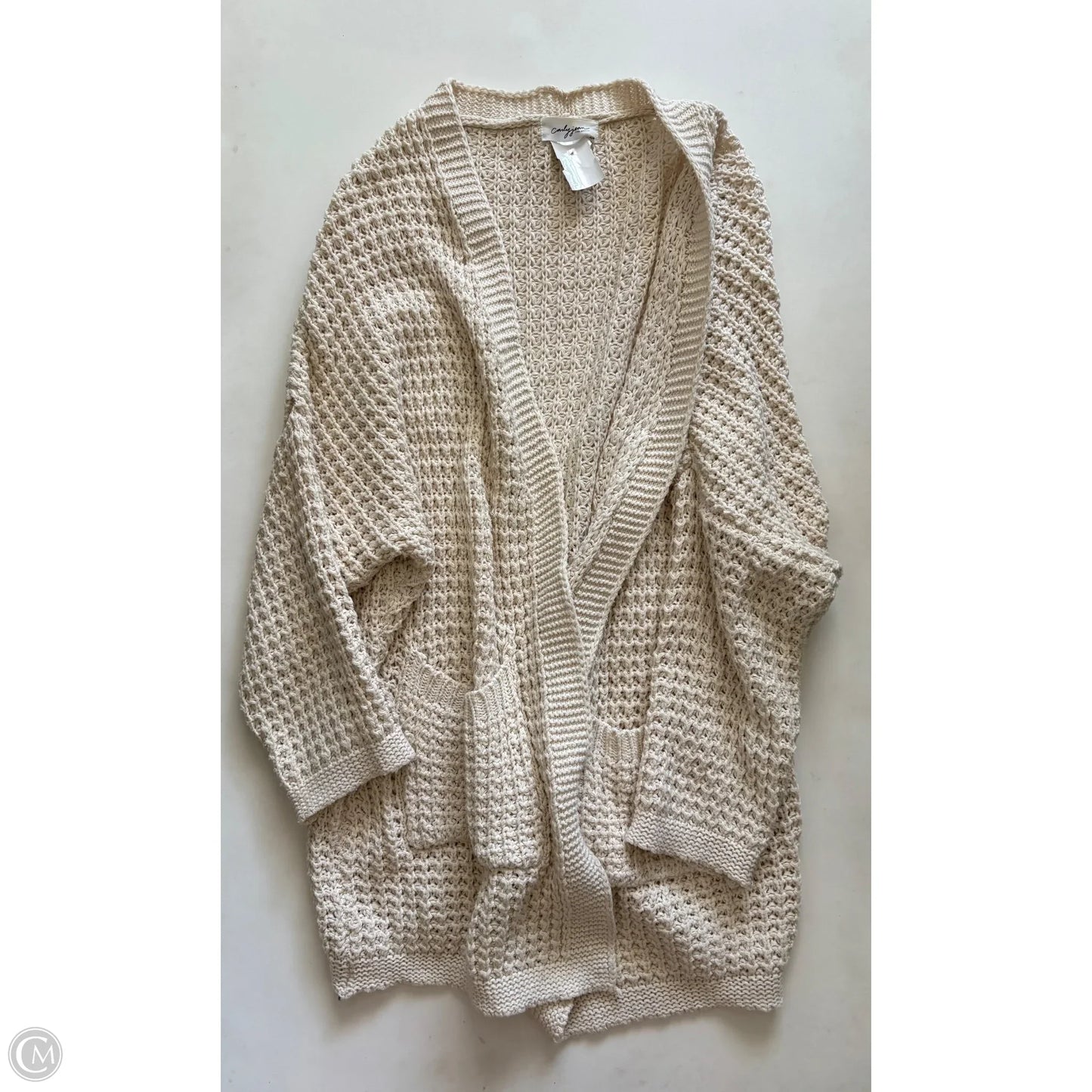 Sweater Cardigan By Cmc In Cream, Size: S