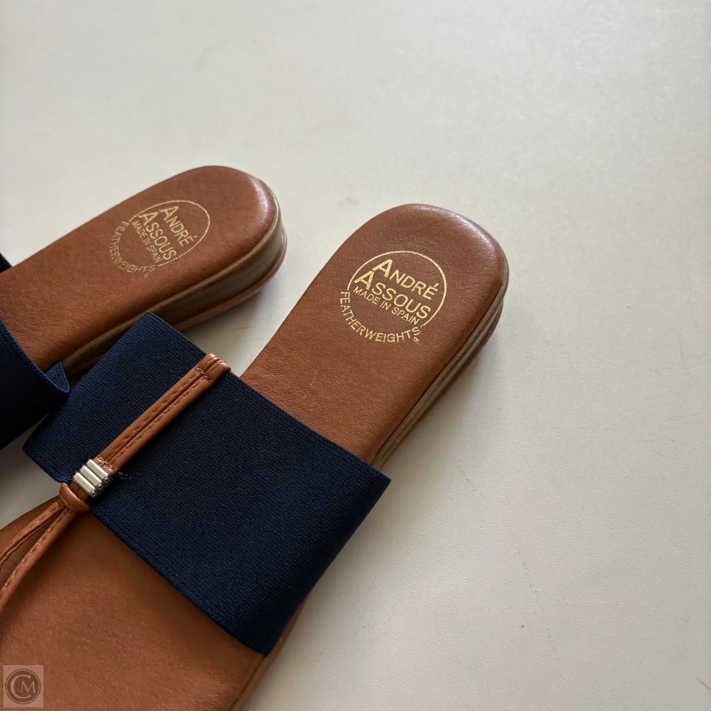 Sandals Flip Flops By Andrea In Navy, Size: 9