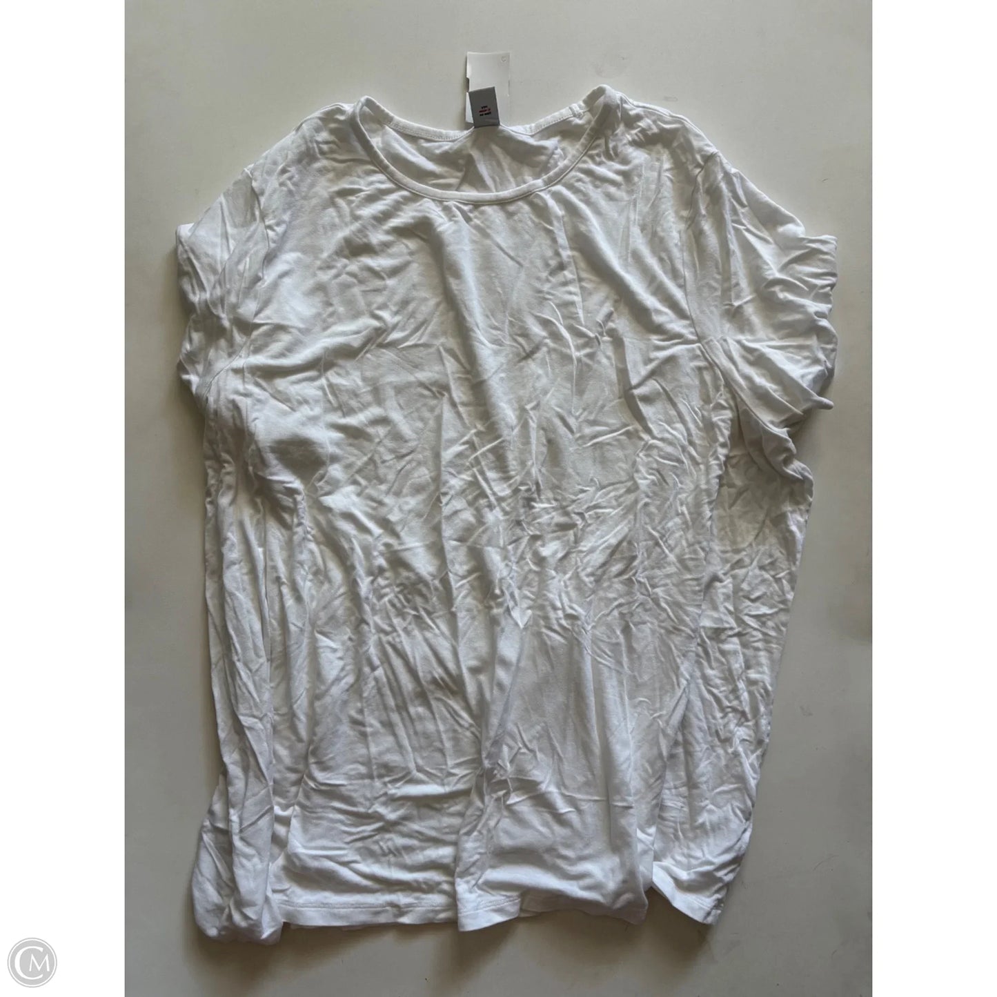 Top Short Sleeve By Old Navy In White, Size: 2x
