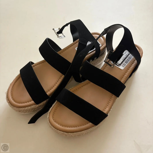 Sandals Heels Block By Soda In Black, Size: 10