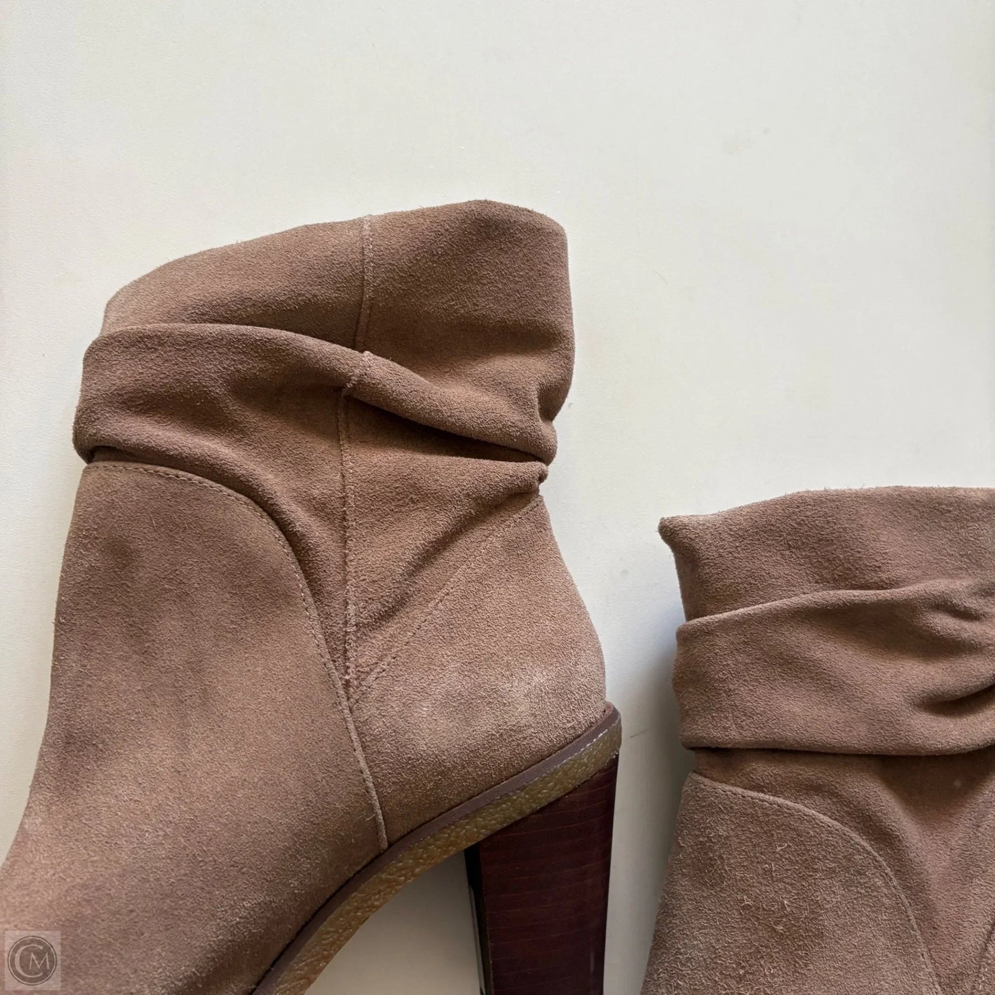 Boots Ankle Heels By Vince Camuto In Tan, Size: 8