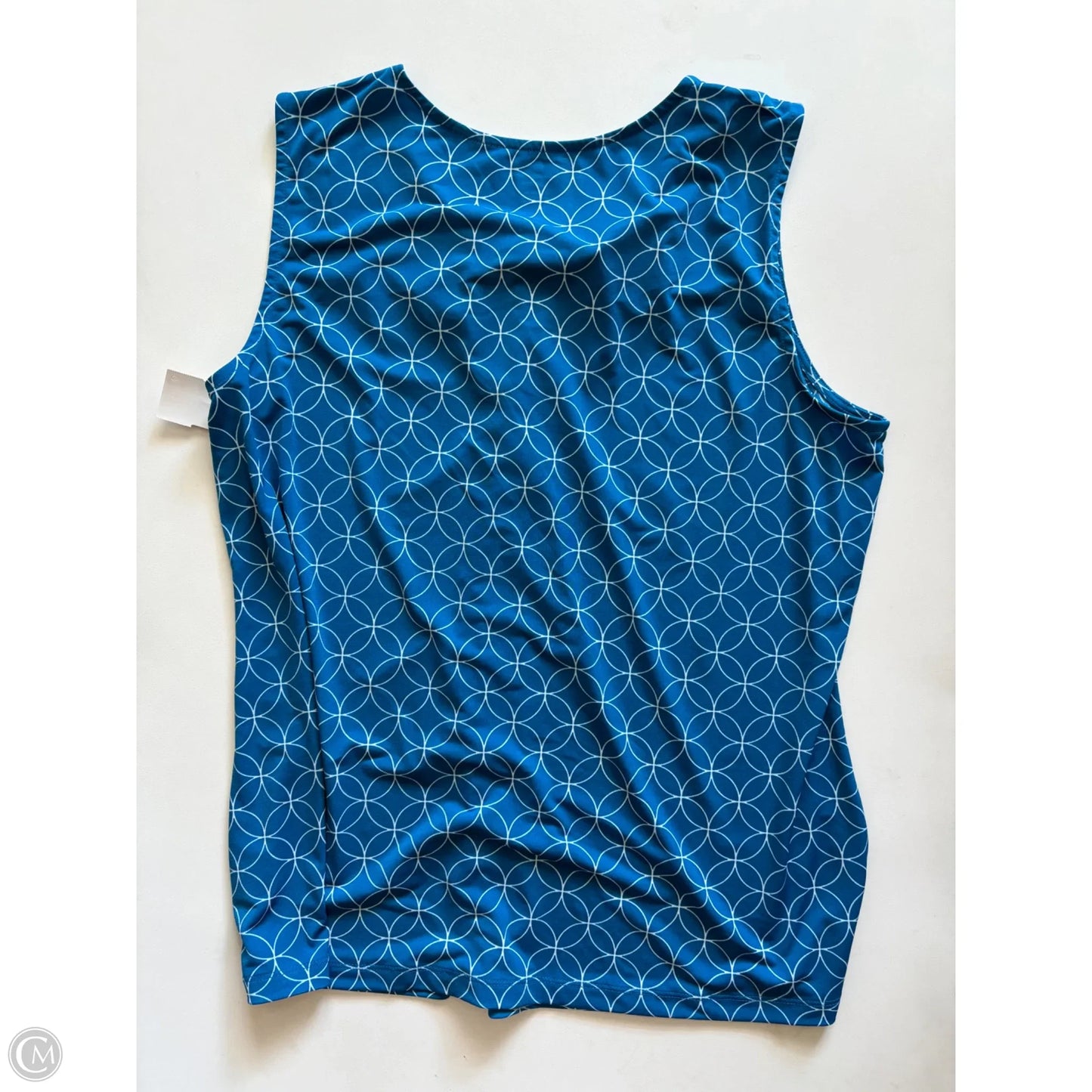 Blouse Sleeveless By Worthington In Blue, Size: Xl