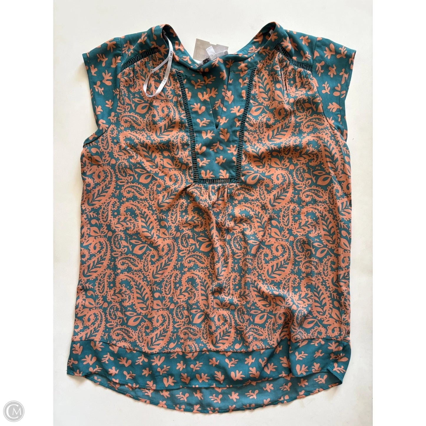 Blouse Sleeveless By Dr2 In Green, Size: M