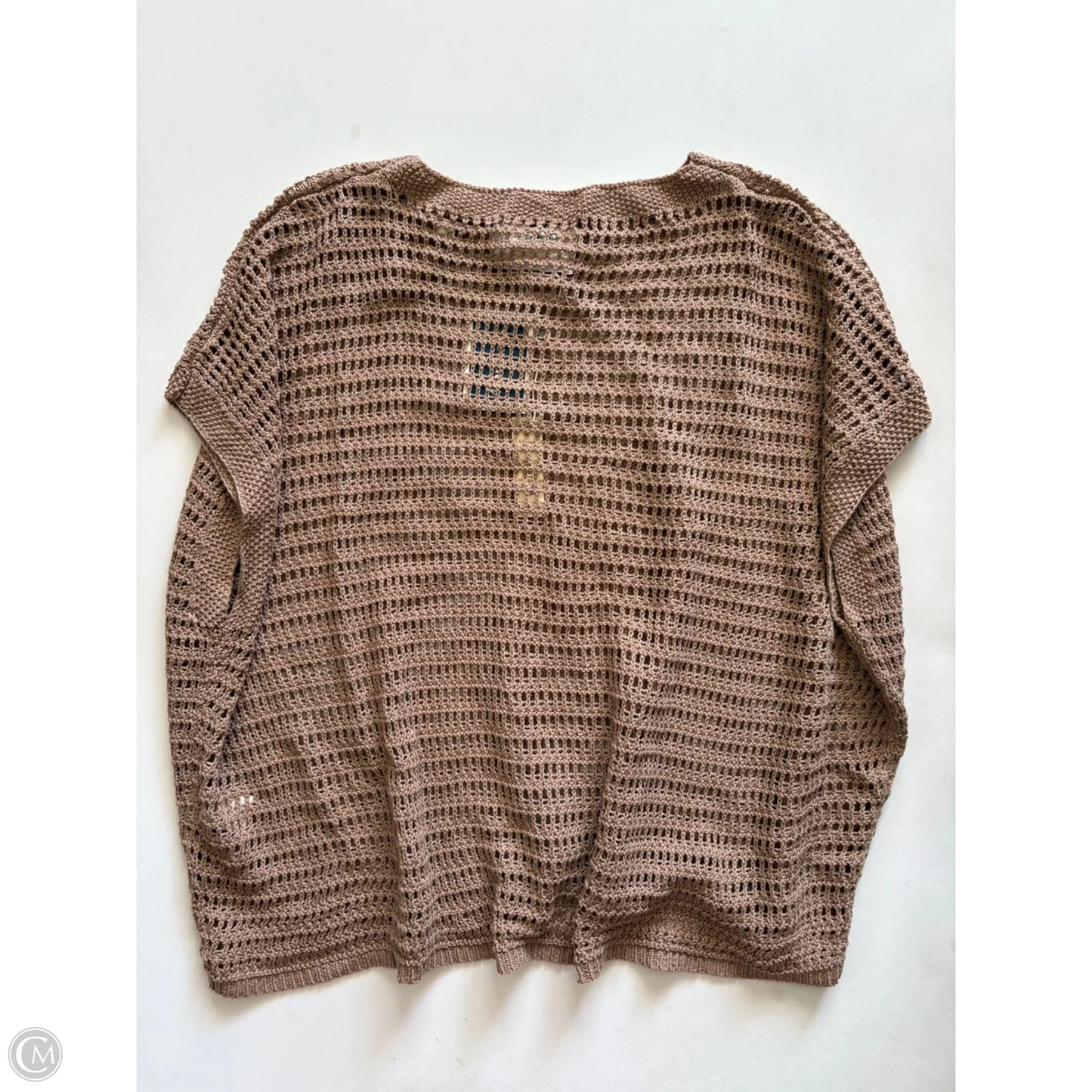 Sweater Short Sleeve By Max Studio In Brown, Size: M