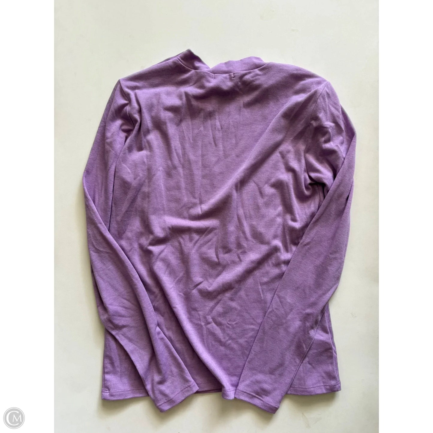 Top Long Sleeve By Ann Taylor In Purple, Size: S