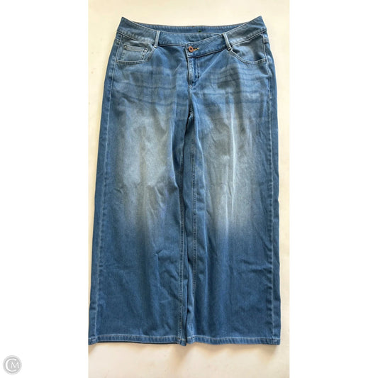 Jeans Wide Leg By Halara In Blue, Size: L