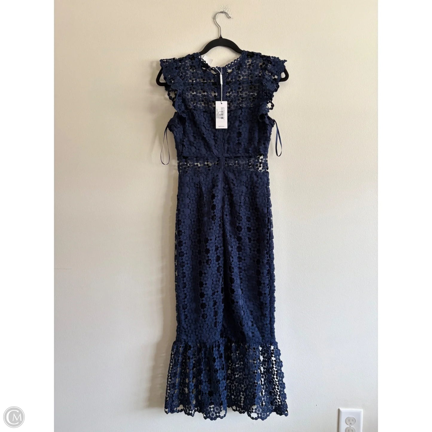 Dress Casual Midi By Petal & Pup In Navy, Size: 0