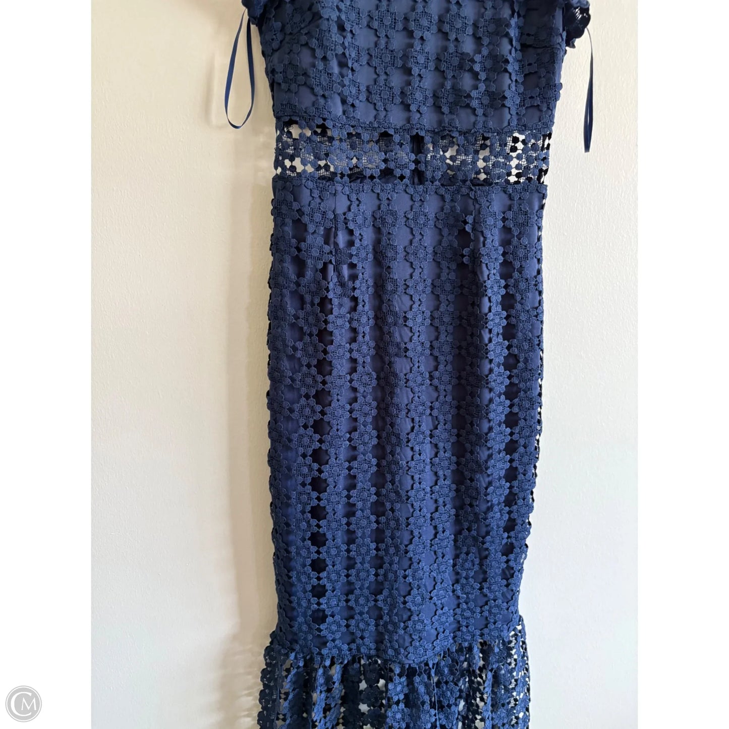 Dress Casual Midi By Petal & Pup In Navy, Size: 0