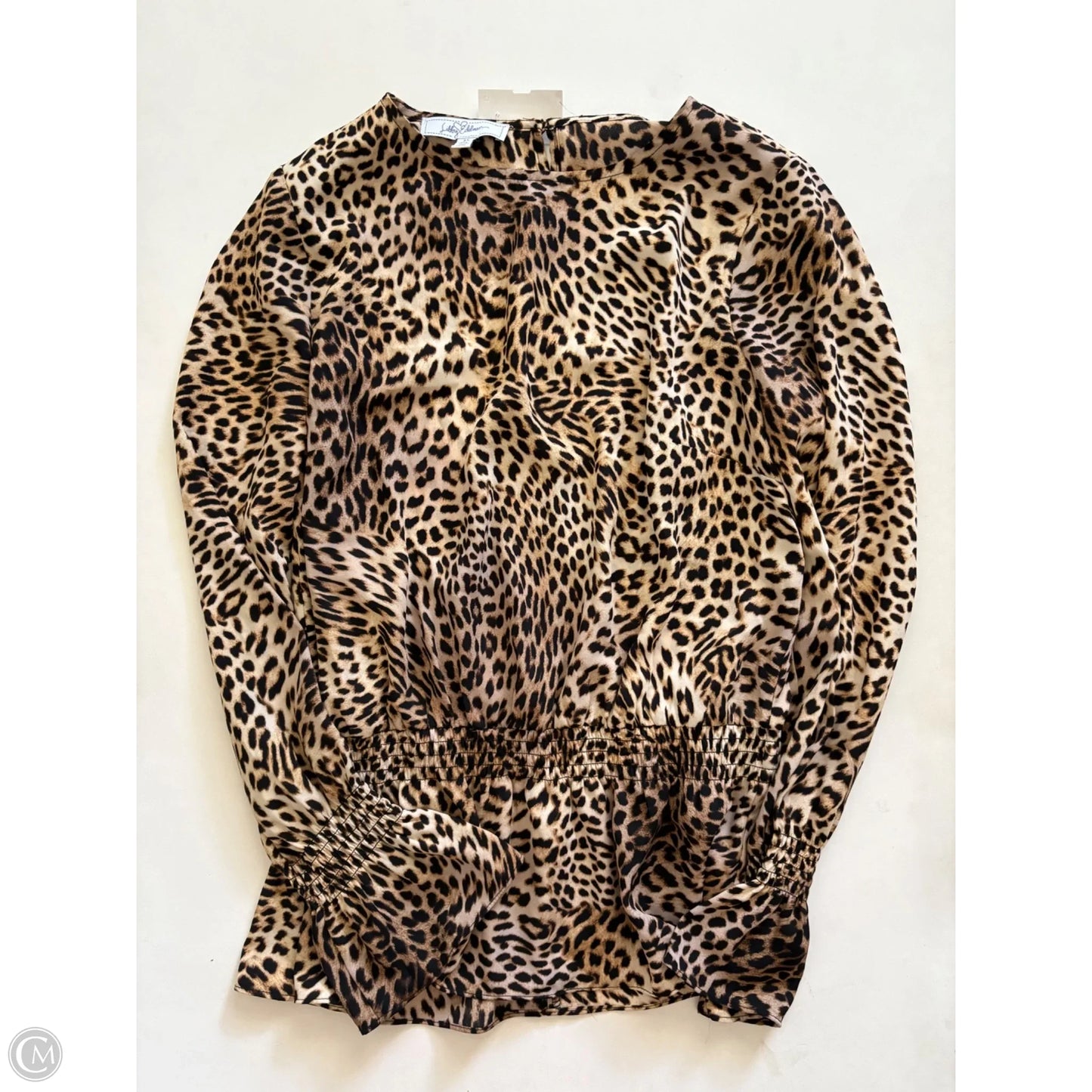 Blouse Long Sleeve By Libby Edelman In Animal Print, Size: M