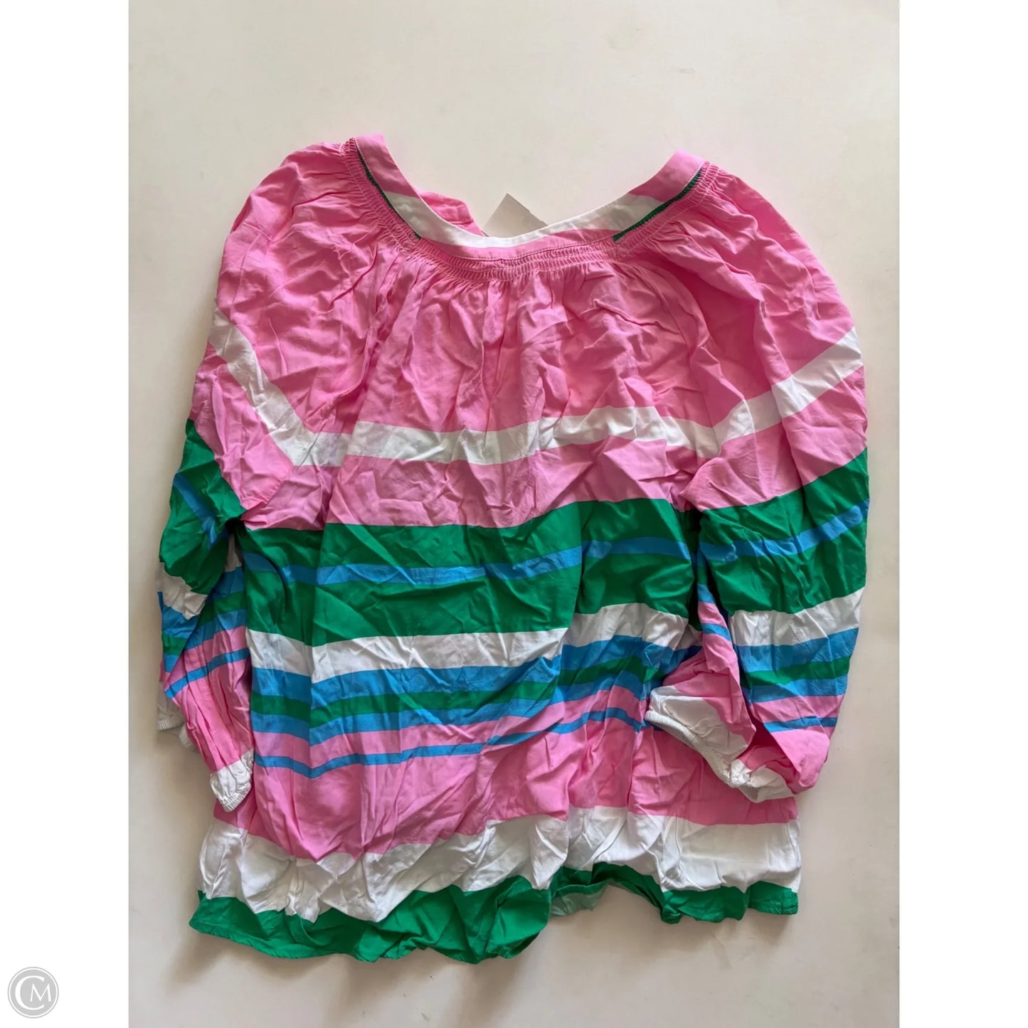 Top Long Sleeve By Crown And Ivy In Striped Pattern, Size: 2x