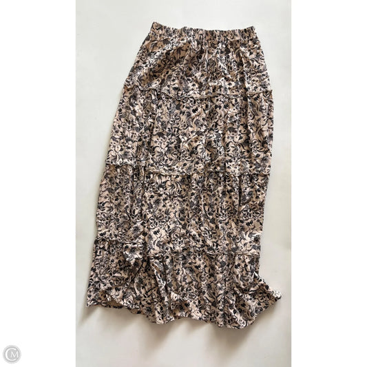 Skirt Maxi By Japna In Black & Brown, Size: M