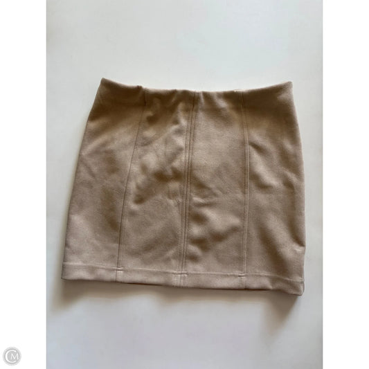 Skirt Mini & Short By Shinestar In Tan, Size: L