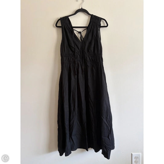 Dress Casual Midi By Time And Tru In Black, Size: L