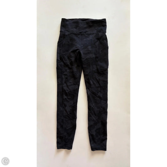 Athletic Leggings By Lululemon In Camouflage Print, Size: 4