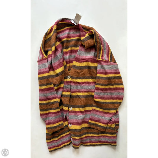Cardigan By Geegee In Striped Pattern, Size: L