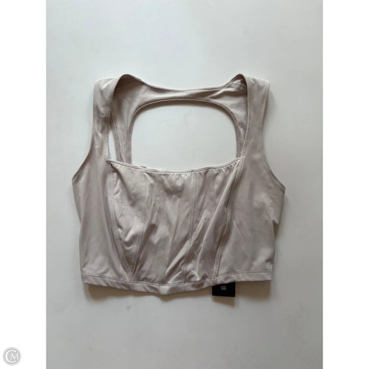 Athletic Tank Top By kimberly In Cream, Size: M
