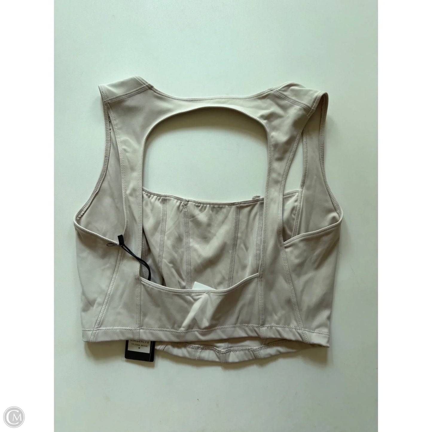 Athletic Tank Top By kimberly In Cream, Size: M