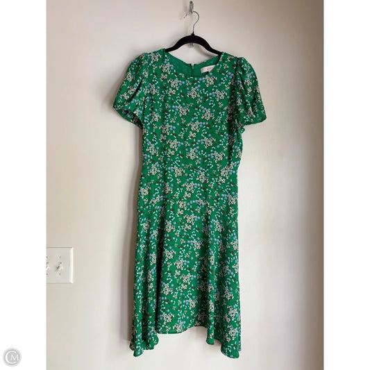 Dress Casual Midi By Loft In Green, Size: 2p