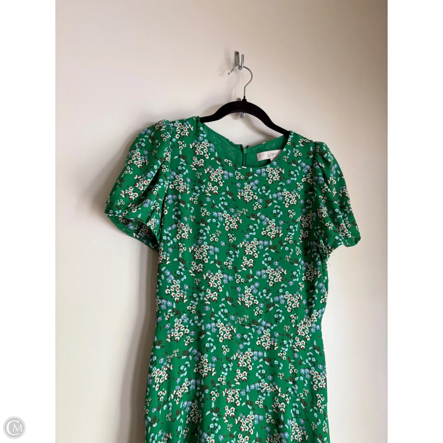 Dress Casual Midi By Loft In Green, Size: 2p
