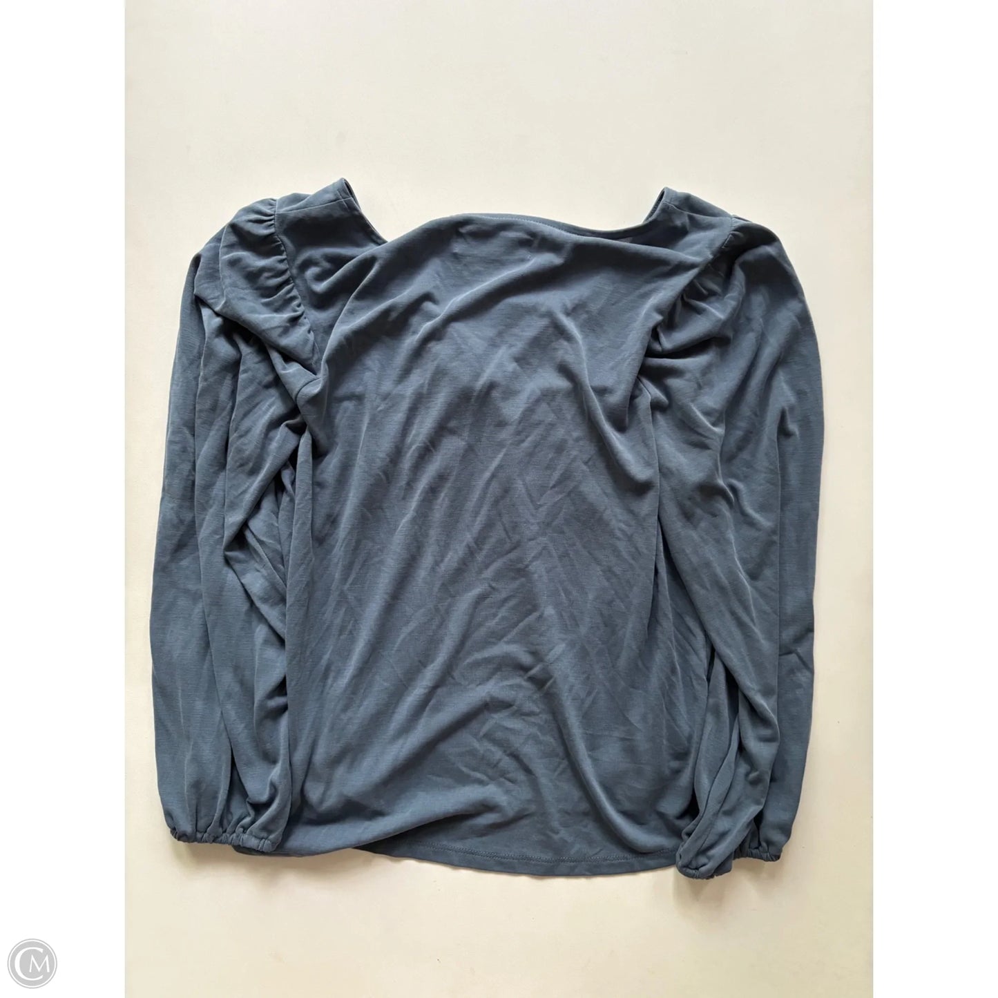 Blouse Long Sleeve By Lucky Brand In Blue, Size: Xs