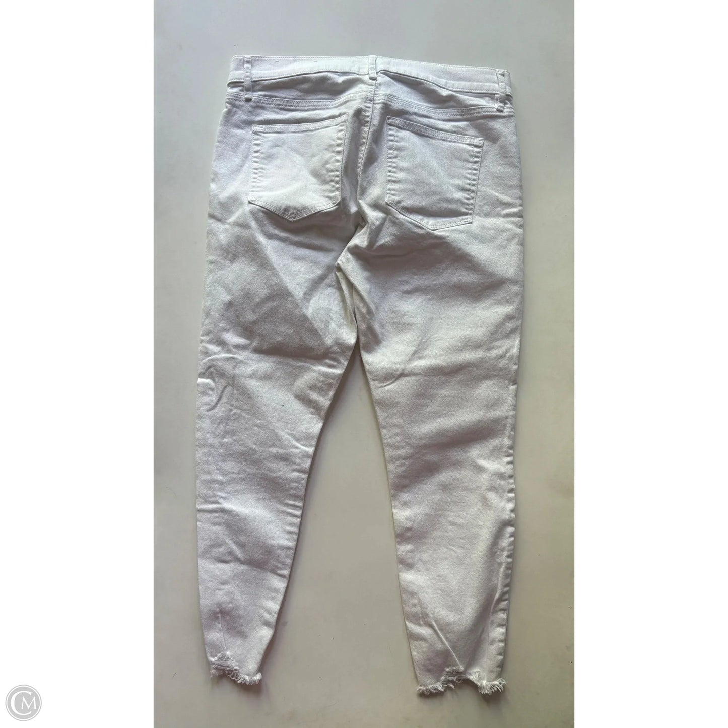 Jeans Skinny By Loft In White, Size: 8