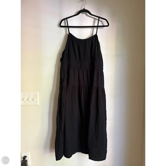 Dress Casual Midi By Old Navy In Black, Size: Xxl
