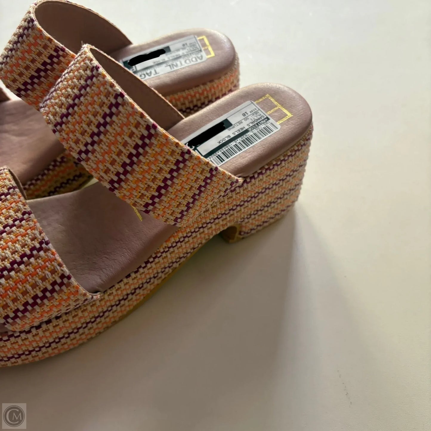 Sandals Heels Block By Matisse In Multi-colored, Size: 10