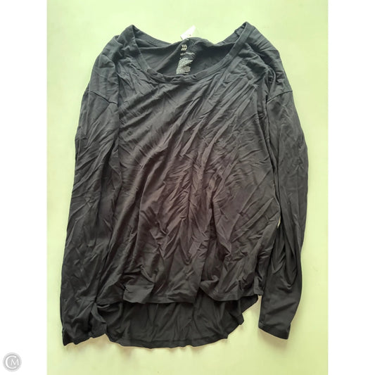 Athletic Top Long Sleeve Crewneck By All In Motion In Black, Size: S