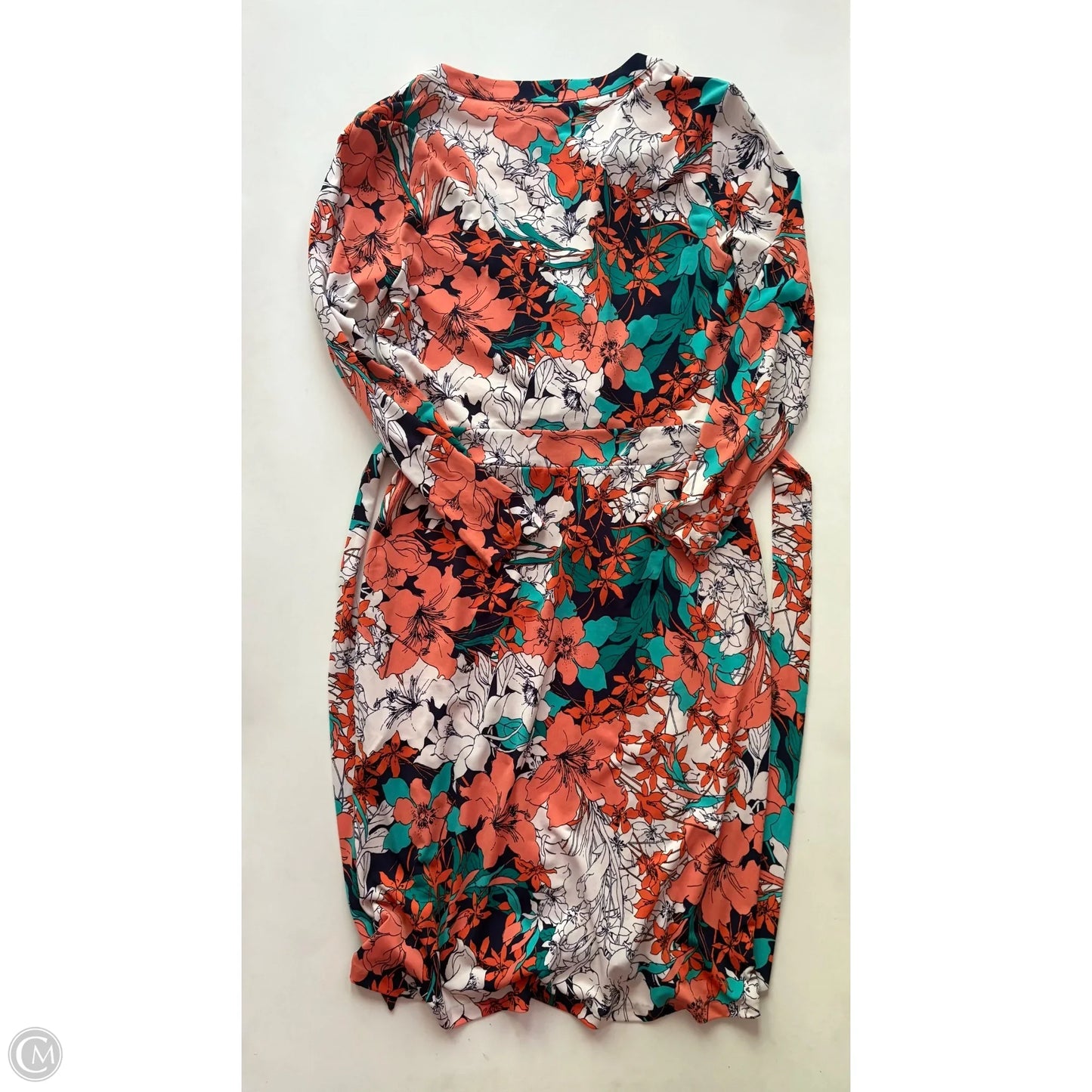 Dress Casual Short By Anne Klein In Floral Print, Size: M