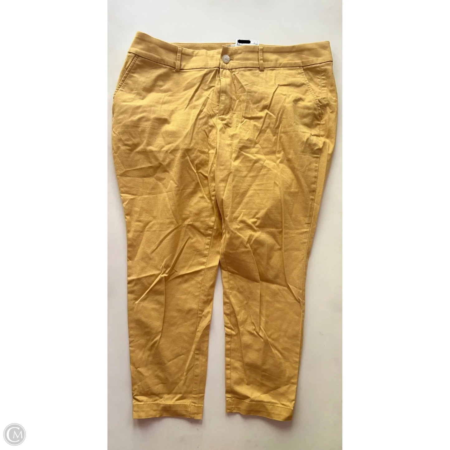 Jeans Skinny By Loft In Yellow, Size: 18