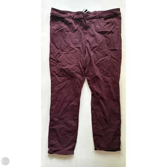 Pants Cargo & Utility By Ann Taylor In Purple, Size: 18