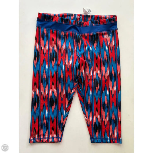 Athletic Leggings By Everlast In Multi-colored, Size: L